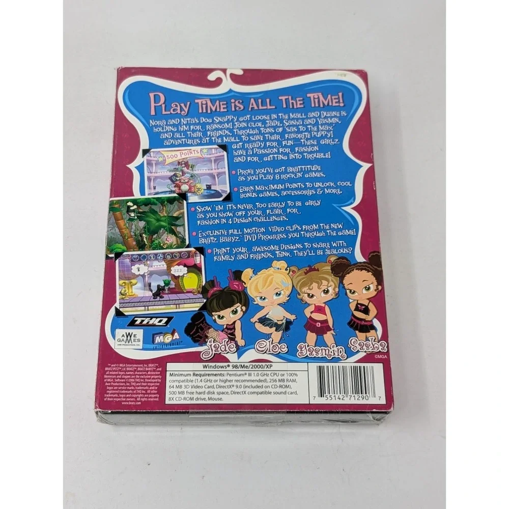 Bratz Babyz PC Game Video Game Y2K Vintage NEW SEALED  Windows XP 2000 ME‎ 98